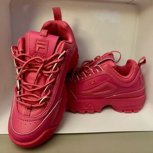 Fila Disruptor 2 Premium Hot Pink Athletic Shoes Women’s Size 6